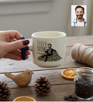 Kişiye Özel Karikatürlü Erkek Patron T Kupa Doğum Günü Hediyesi
