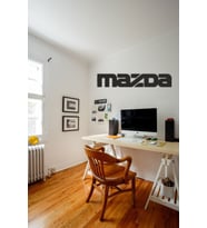 Mazda Yazı Ahşap Mdf Lazer Kesim Tablo