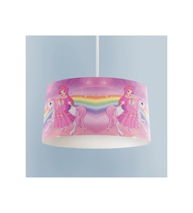 MEKTA HOME BEBEK VE ÇOCUK ODASI Gökuşağı ve Unicorn Desenli Avize