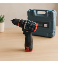 24V Fırçasız Şarjlı Darbeli Matkap + Uç Seti - 5.0Ah, 1550 RPM, 2 Batarya