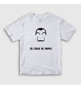Presmono Unisex Çocuk Beyaz Dali La Casa De Papel T-Shirt 196830tt (Beyaz)