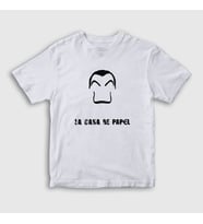Presmono Unisex Çocuk Beyaz Dali La Casa De Papel T-Shirt 196830tt (Beyaz)