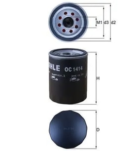 MAHLE OC1414 Yag Filtresi 2007929 GK2Q6714AA