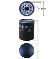 MAHLE OC1414 Yag Filtresi 2007929 GK2Q6714AA