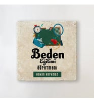 Kişiye Özel Beden Öğretmenlerine Özel İsimli Bardak Altlığı