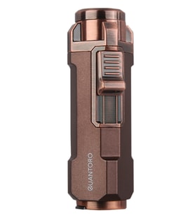 Quantoro Üç Torch Pürmüz Delicili Bakır Metal Puro Çakmağı - TRZ1171