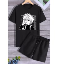 Anime  Şort T-shirt Spor Eşofman Takımı