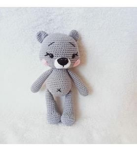 Miniş Sevimli Ayıcık Amigurumi Organik Oyuncak