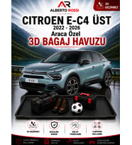Citroen E-C4 ÜST 2022 - 2026 Araca Özel 3D Bagaj Havuzu