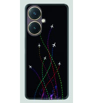 Vivo Y27 Kılıf Silikon Desen Özel Seri Line Planet 1736