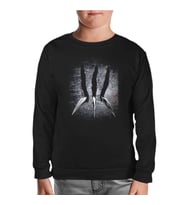 Men Origins Siyah Çocuk Sweatshirt