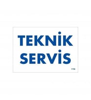 Mey İthalat® Teknik Servis Uyarı Levhası 17,5X25 Kod:1756