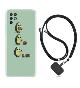 INFINIX Note 11 Pro Note 10 Hot 9 Play Kılıf Boyun Askılı Silikon Avokadolar1352