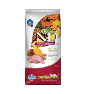 N&D Tropical Tavuklu Kısırlaştırılmış Kedi Maması 10 KG