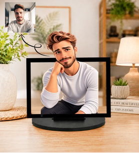 Kişiye Özel Fotoğraftan Çizgi Film Çerçeve Karikatür Portre, Dekoratif Anı Hediyesi Dekoratif Fotoğraf Çerçevesi