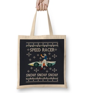 Speed Racer Go Snow Christmas Bez Çanta Uzun Saplı