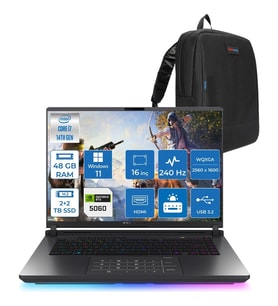 Asus Rog Strix G16 G615JMR-S5049 Intel® Core™ I7 14650HX 48GB 2tb Ssd+2tb SSD 8GB/RTX5060 Gddr7 115W 16 Inç 2,5k 3ms Windows 11 Pro Taşınabilir Bilgisayar WS5049P22+ZETTAÇANTA