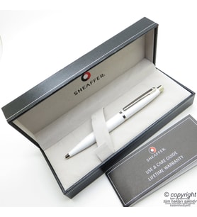 Sheaffer VFM Beyaz Krom Tükenmez Kalem  İsme Özel Kalem