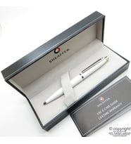 Sheaffer VFM Beyaz Krom Tükenmez Kalem  İsme Özel Kalem