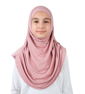 Pratik Hazır Geçmeli Boneli Çocuk Şal Pembe