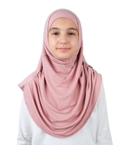 Pratik Hazır Geçmeli Boneli Çocuk Şal Pembe