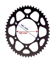 Cr125-250-Kx-Ktm Arka Dişli 520-50T İç 125X6 Delikli Ind