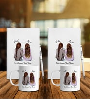 Arkadaşa Özel 2 li Beyaz Defter Kalem Kupa Set