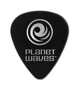 Planet Waves 1CBK4-10 Selüloit Pena Siyah Medium (10'lu Paket)  Mat Siyah - Dengeli - Kaydırmaz