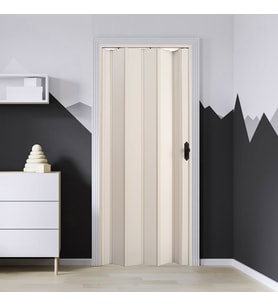 Faran Dekorasyon 102 x 215 Beyaz Renk Camsız Pvc Akordiyon Katlanır Kapı - FRNAKMODEL-13