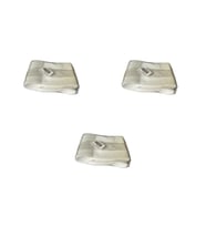 Plastik Şeffaf Beyaz Sup Kaşık - Tatlı Dondurma Kaşığı - 12.5 Cm. - 50 Adetlik 3 Paket