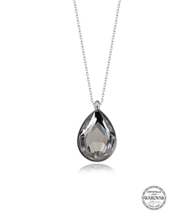 Swarovski Crystal Kadın Damla Döküm Gümüş Kolye