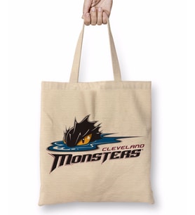 Cleveland Monsters Logo Bez Çanta Uzun Saplı