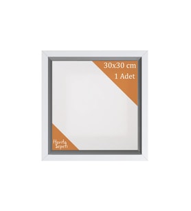 Beyaz Çerçeveli 30x30 cm Boş Tuval Tablo