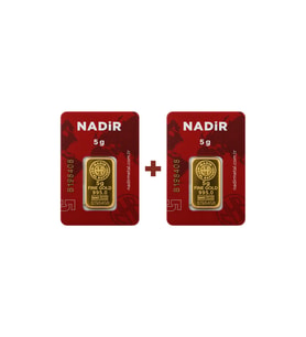 Nadir Gold 24 Ayar 10 Gram Külçe Altın (2 Adet 5 Gram Külçe Altın )