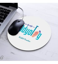 İsimli Odyolog Temalı Yuvarlak Mousepad