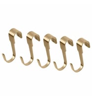 5 Li Kanca Gold Renk IKEA 7 Cm Çelik Kanca 5 Li Mutfak Raf Kancası-Dekorasyonu