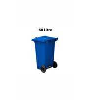 ELCY 60 LT Plastik Çöp Konteyneri Mavi -Isıya Karşı Dayanıklı