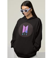 BTS Baskılı Unisex Oversize Müzik Grubu Hoodie