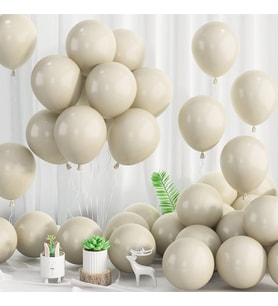 Retro Beyaz Latex Balon 10 Adet