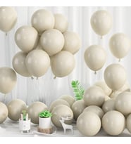 Retro Beyaz Latex Balon 10 Adet