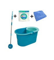 Pratik Temizlik Seti: Fix Mop, Yedek Başlık ve Mikro Fiber Bez