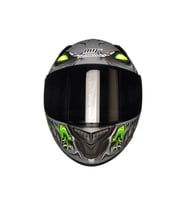 Motosiklet Sertfikalı Güneş Vizörlü Kask Full Face Motor Kaskı Zombıes Whıte