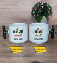 Endüstri Mühendisi Kupa Bardak T Siyah Kulplu Mühendisler Günü Hediyesi