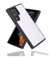 Bouletta Samsung Galaxy S22 Ultra Uyumlu Deri Arka Kapak F3 Beyaz