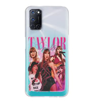 Oppo A52/A72/A92 Uyumlu Taylor Swift Desenli Şeffaf Telefon Kılıfı