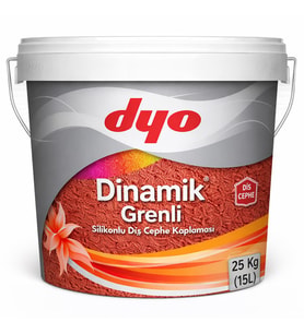 Dyo Dinamik Grenli Silikonlu Dış Cephe Kaplaması 25 Kg Beyaz