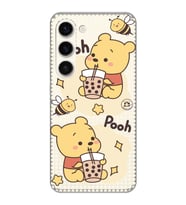 Samsung Galaxy S23 Uyumlu Winnie The Pooh Tasarımlı Şeffaf Telefon Kılıfı