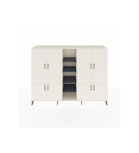 Hyperion Dolap 14 Raflı 8 Kapaklı 220x44x163 Aytaşı-Aytaşı/Antrasit