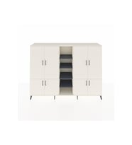Hyperion Dolap 14 Raflı 8 Kapaklı 220x44x163 Aytaşı-Aytaşı/Antrasit