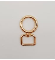Angel Çanta Aksesuar 2 cm Light Gold Köşeli Yaylı Halka 1 Adet